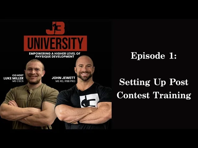 Episode 1: Setting up Post Contest Training