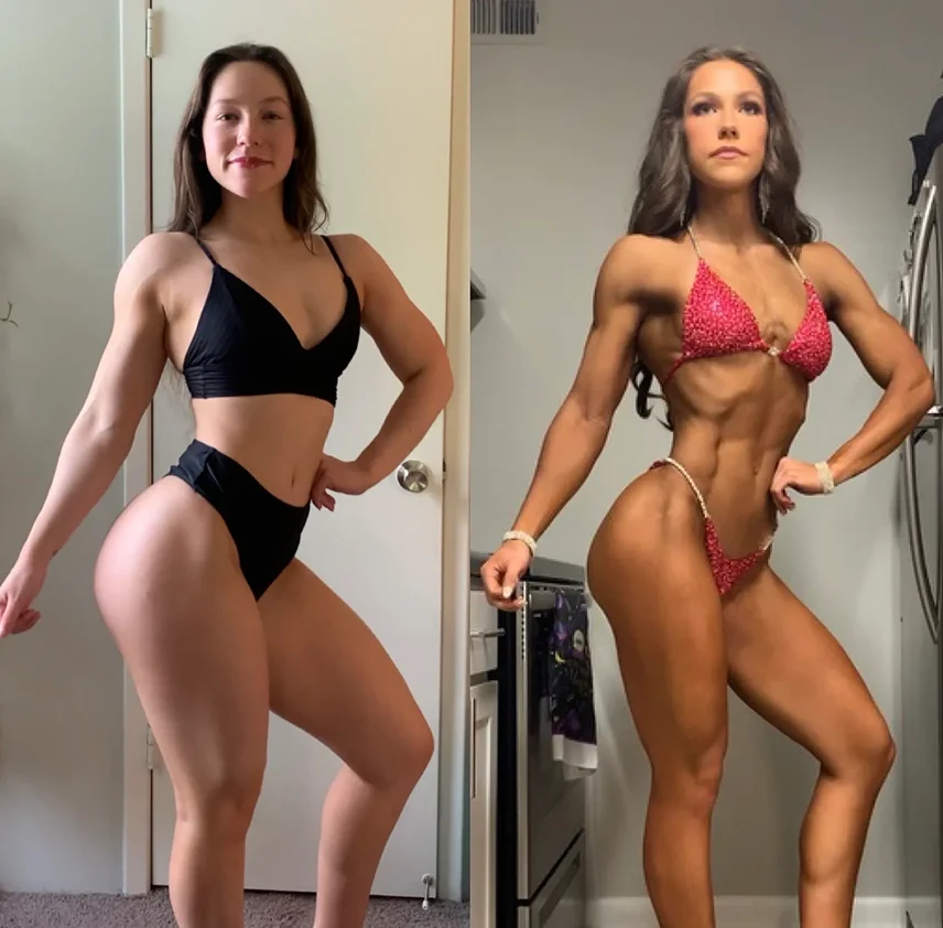 Emillie Ruffin before and after the Hourglass Program